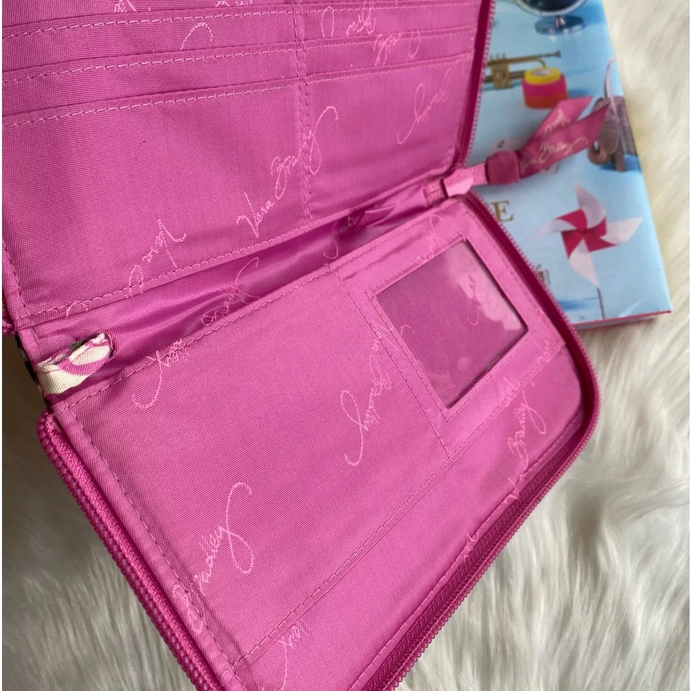 Vera Bradley Pink Zipper Wallet - Picture 2 of 11